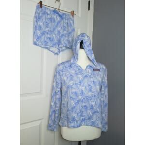 euc Vineyard Vines Hoodie top Beach Shorts parlm calm ? size Large